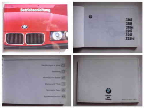 BMW E36 318i Ersatzteile Teile Betriebsanleitung