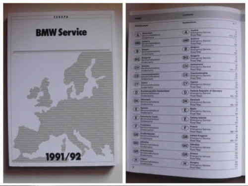 BMW E36 318i Serviceheft Bereitschaftsdienst Heft